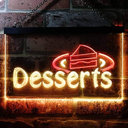 Desserts Dual LED Neon Light Sign